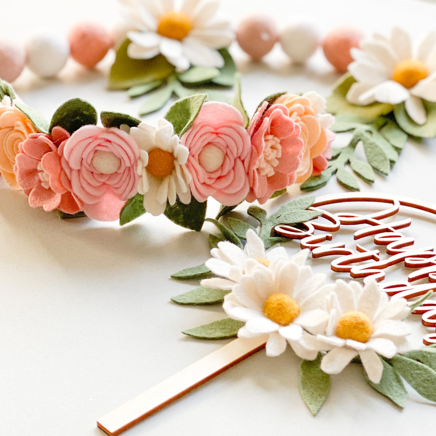 Spring Daisy Flower Crown