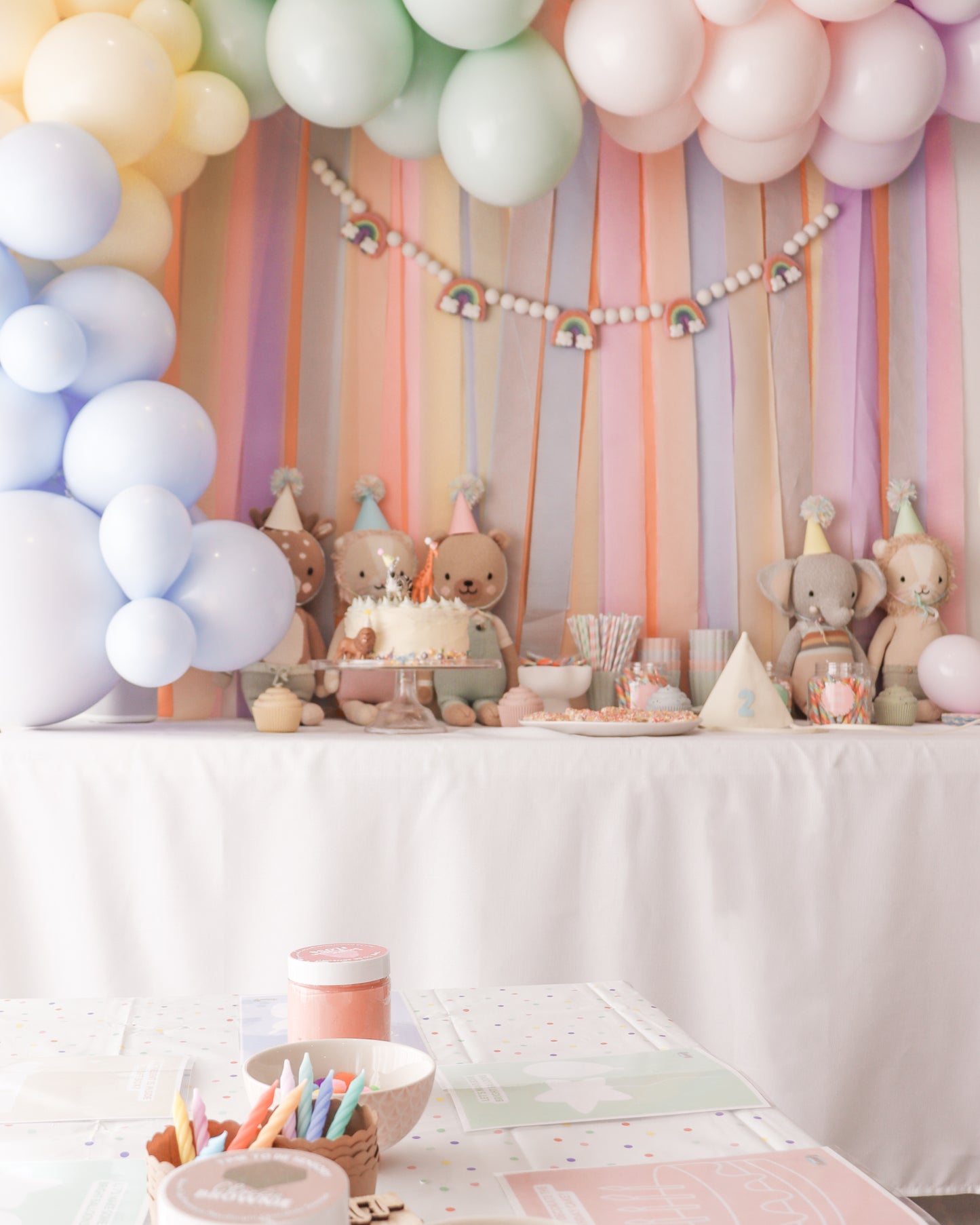 Simple Rainbow Garland