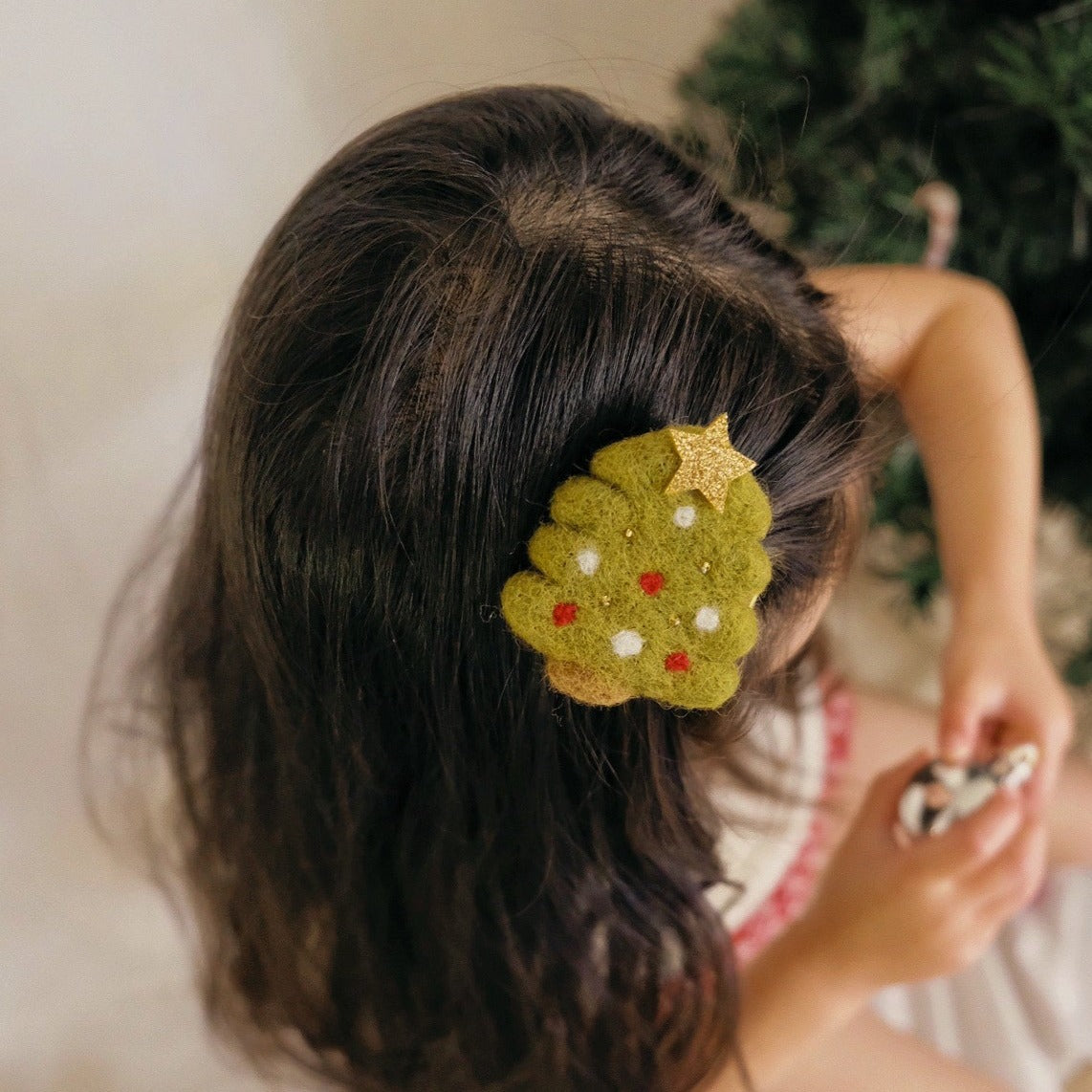 Christmas Tree Hair Clip *READY TO SHIP*