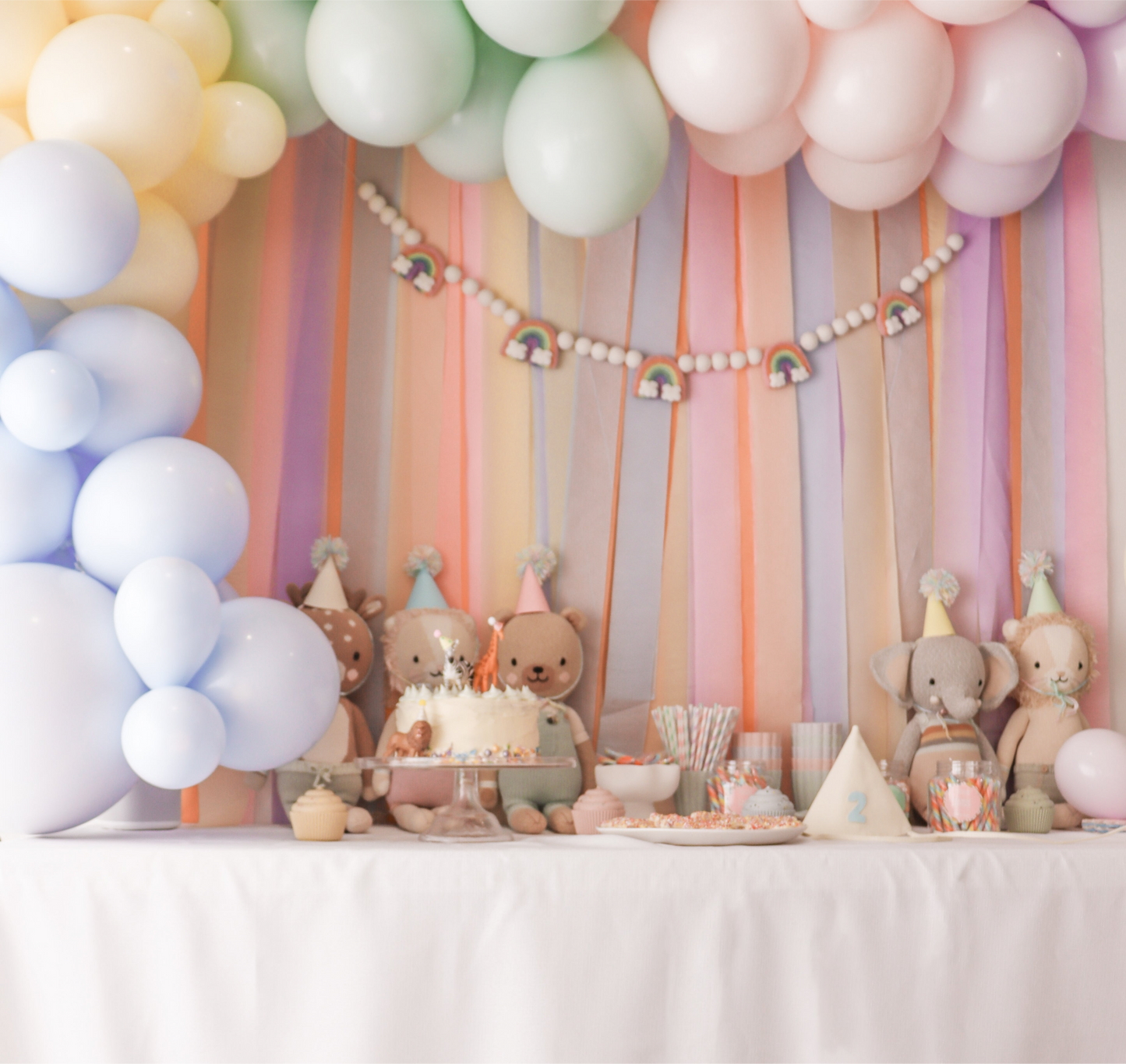 Simple Rainbow Garland