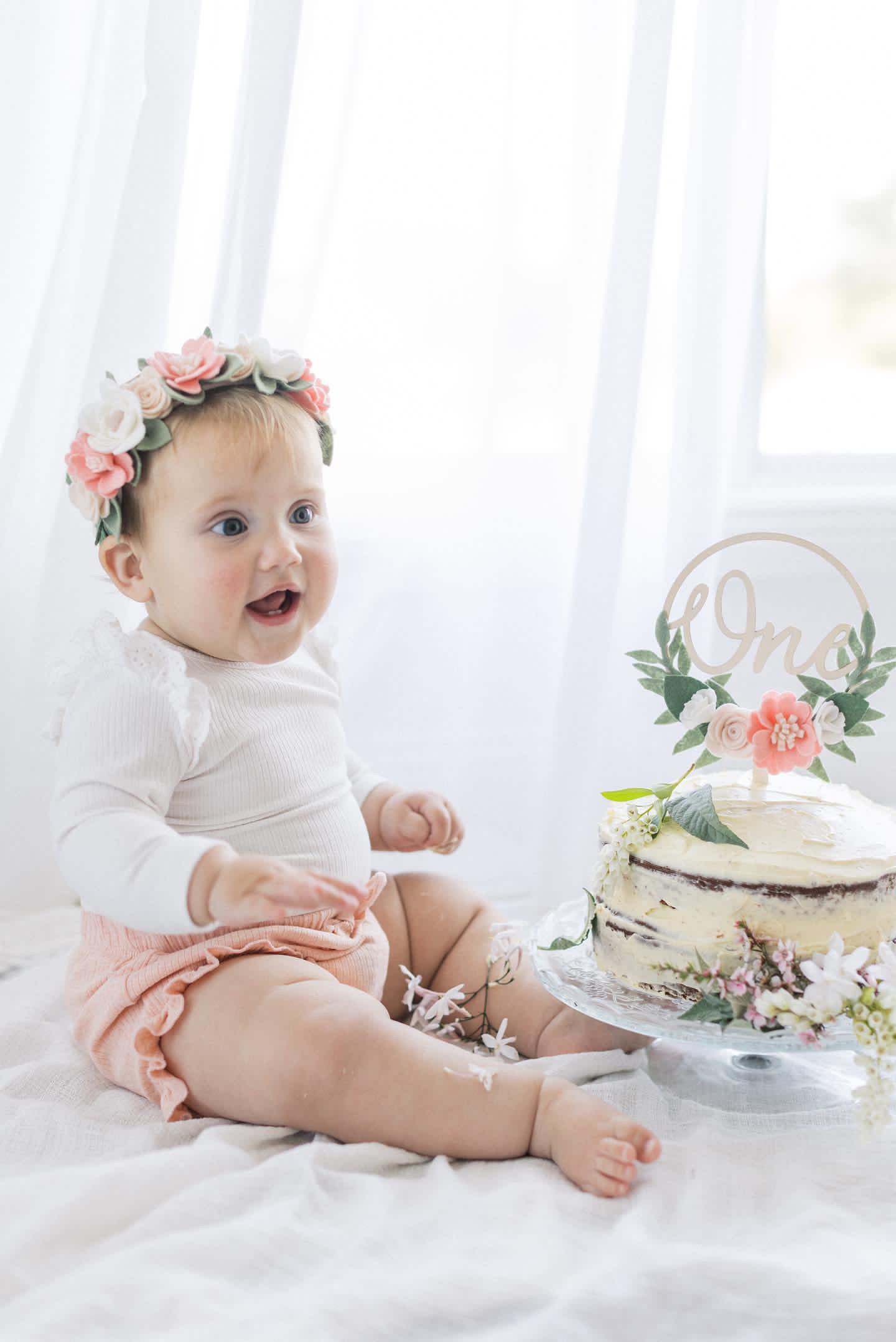 Classic Blush Flower Crown