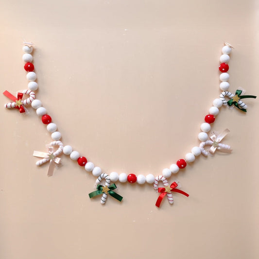 candy cane felt garland