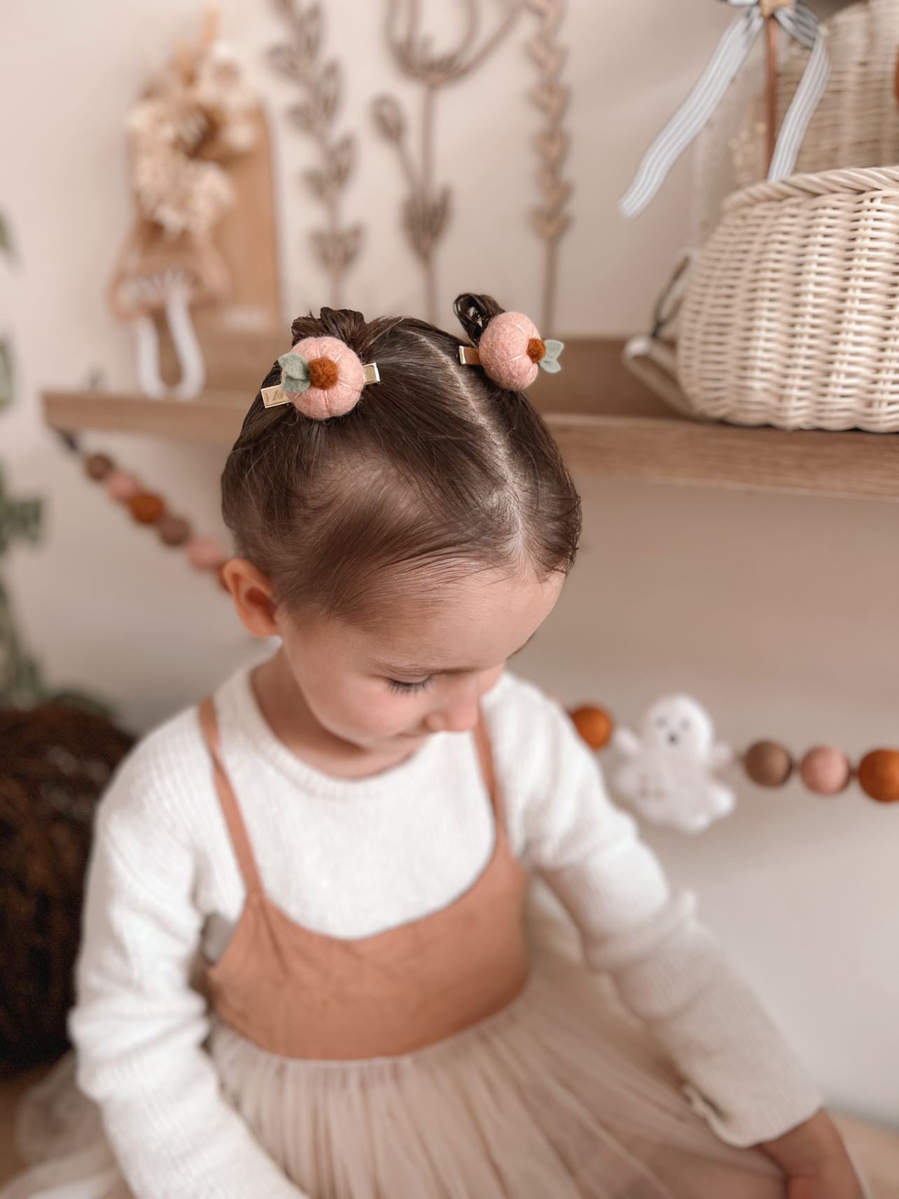 Pumpkin Hair Clips (Set of 2)