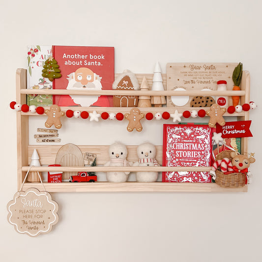 Gingerbread Kid Garland - Red