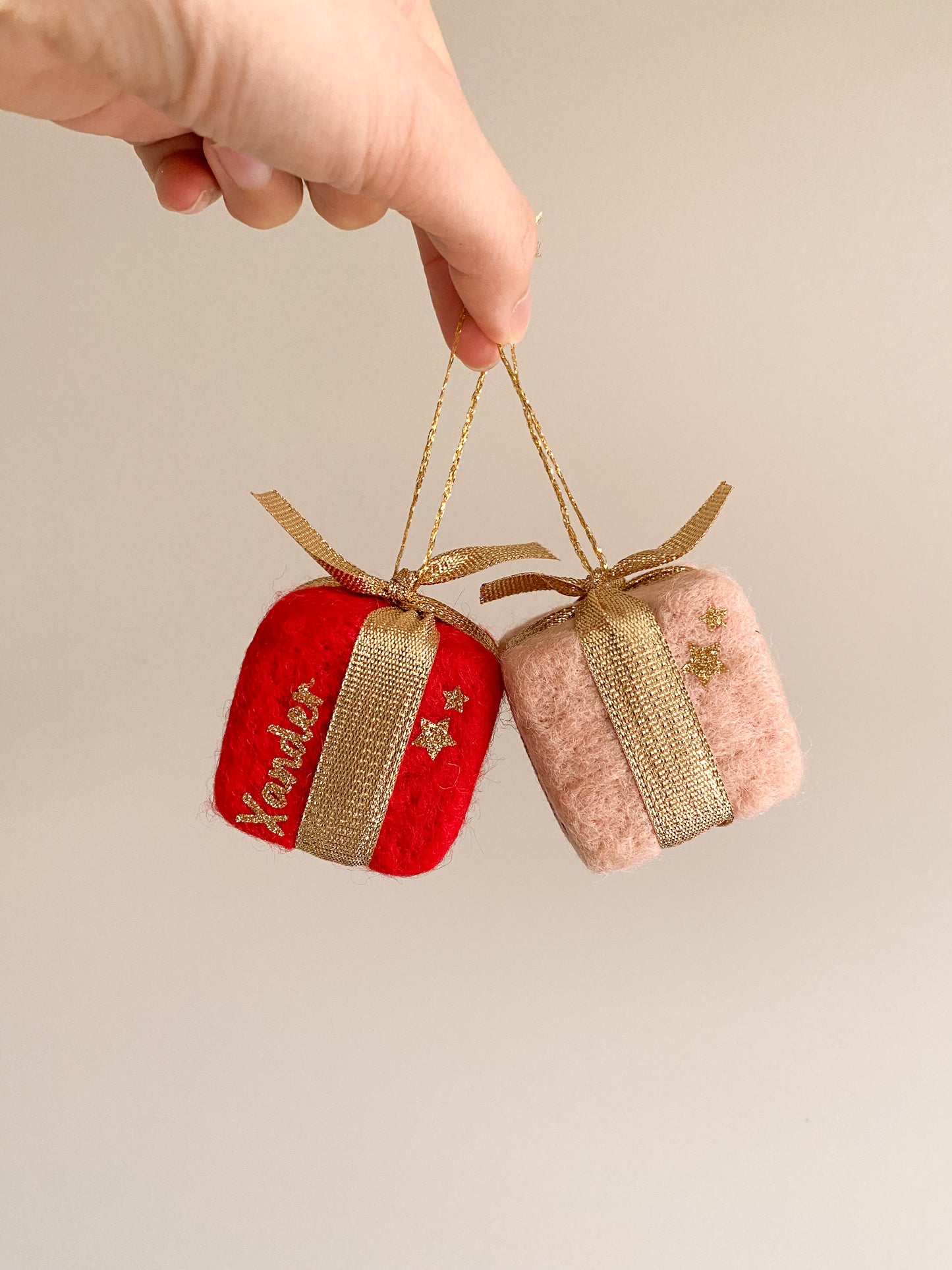 Christmas Ornament - Red Gift Box | Personalisation