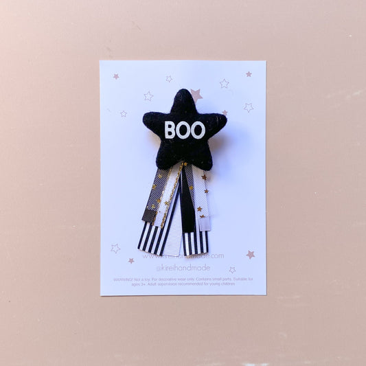 Halloween BOO Badge - Black
