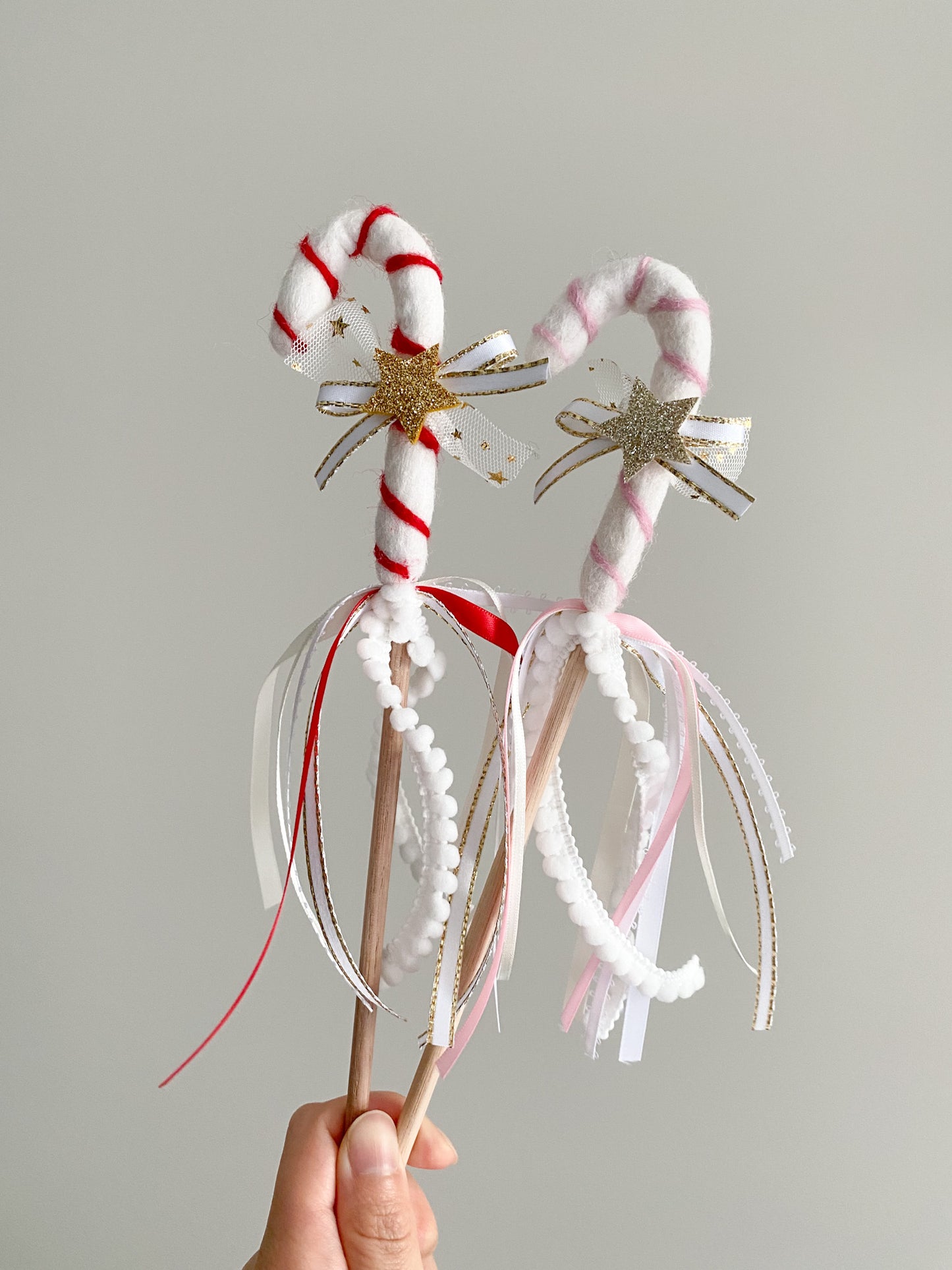Candy Cane Wand - Red