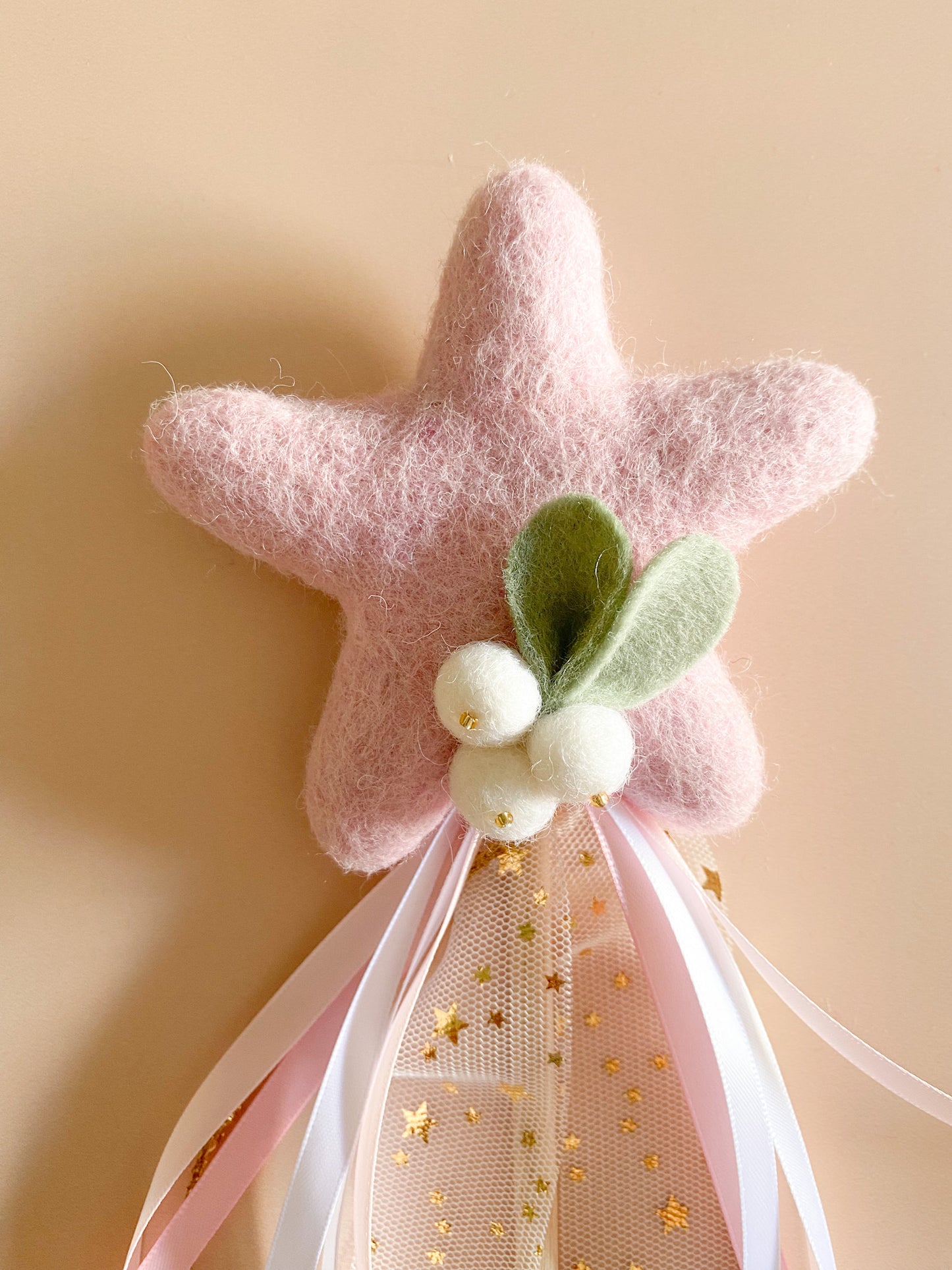 Christmas Star Wand - Pink Star *READY TO SHIP*