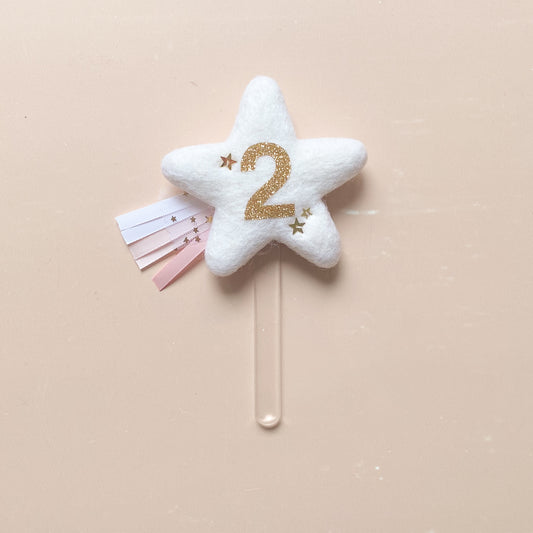 Shooting Star Cake Topper - Pink