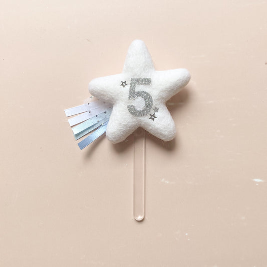 Shooting Star Cake Topper - Blue