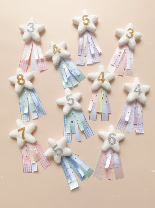 star birthday age badge