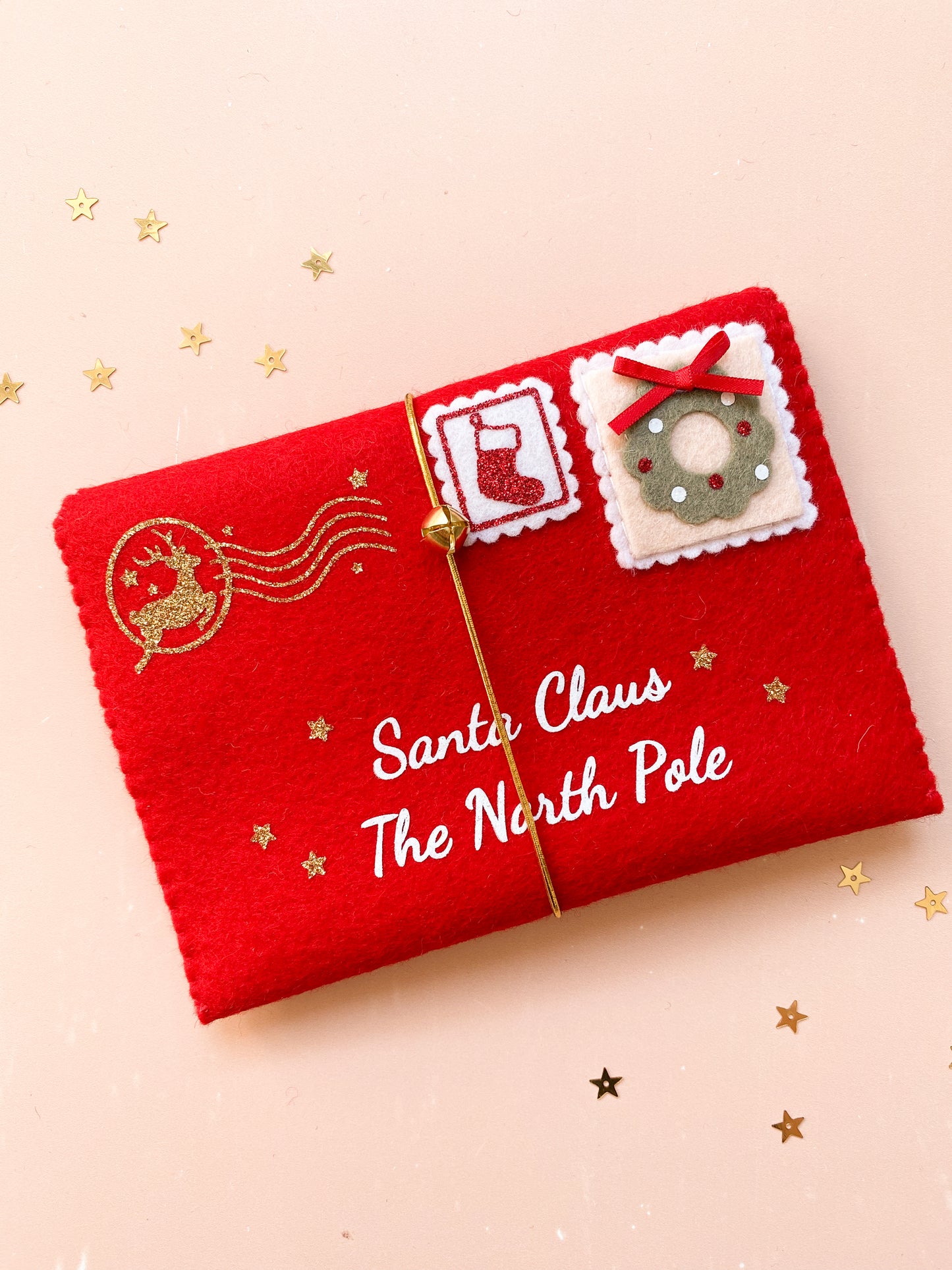 letter to Santa felt envelope