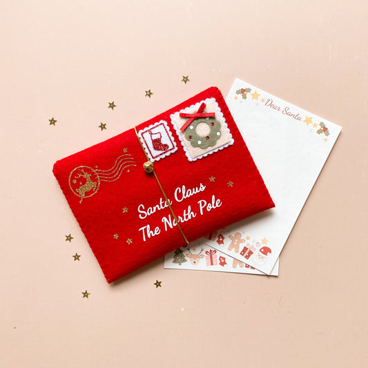 letter to Santa felt envelope