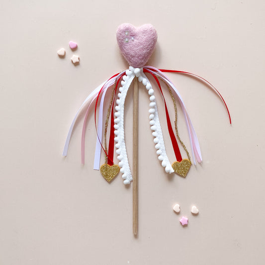 Pink and Red Heart Wand