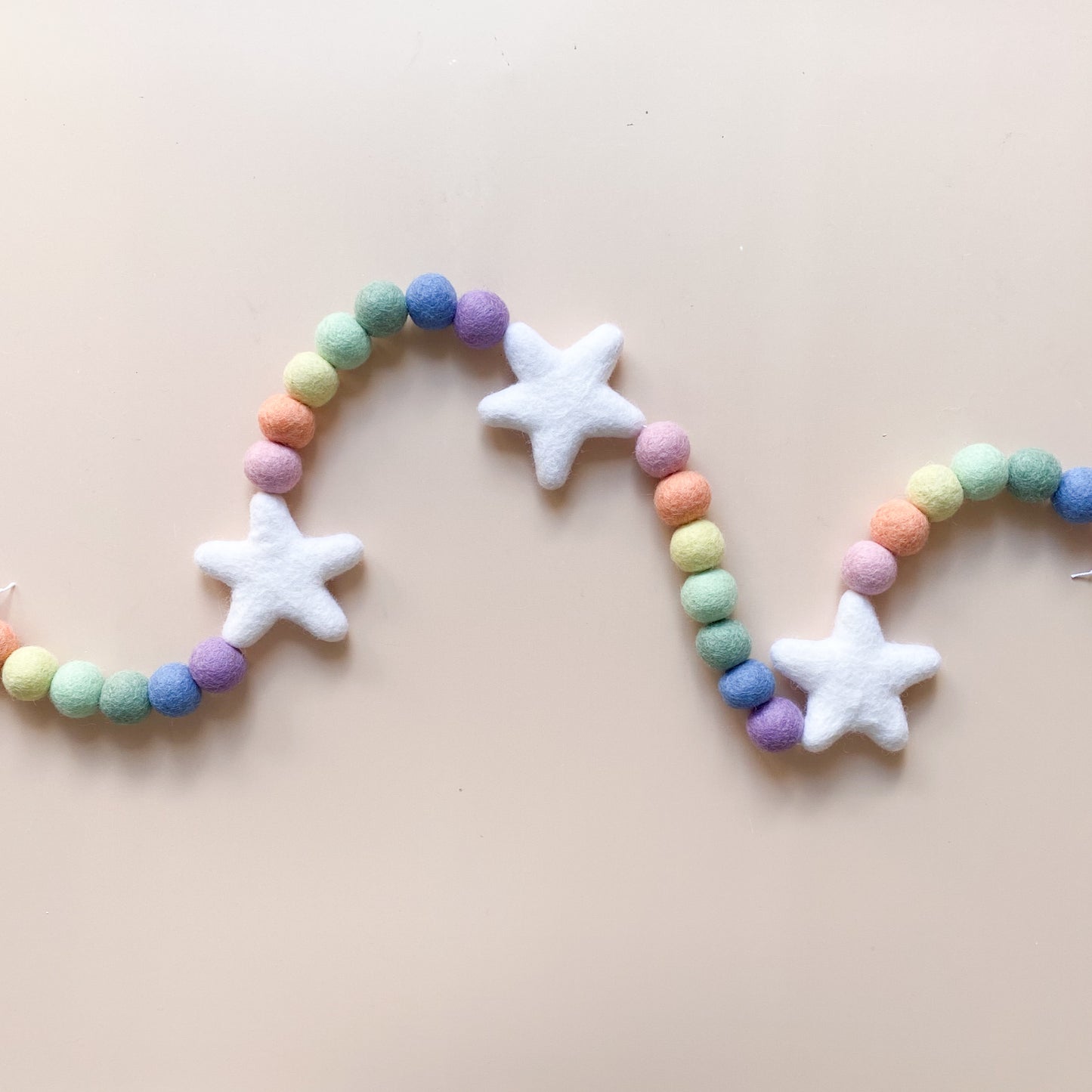 White Star Rainbow Garland