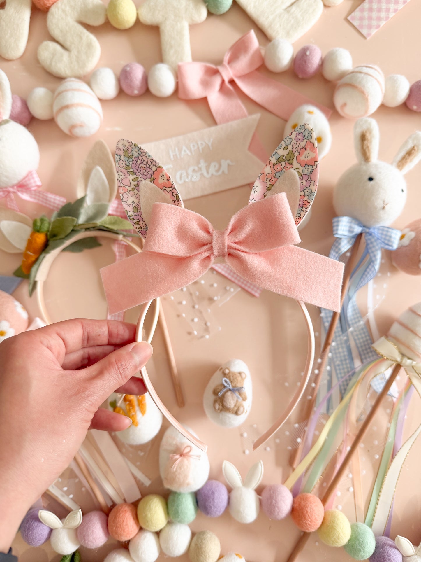Bow Bunny Ears Headband