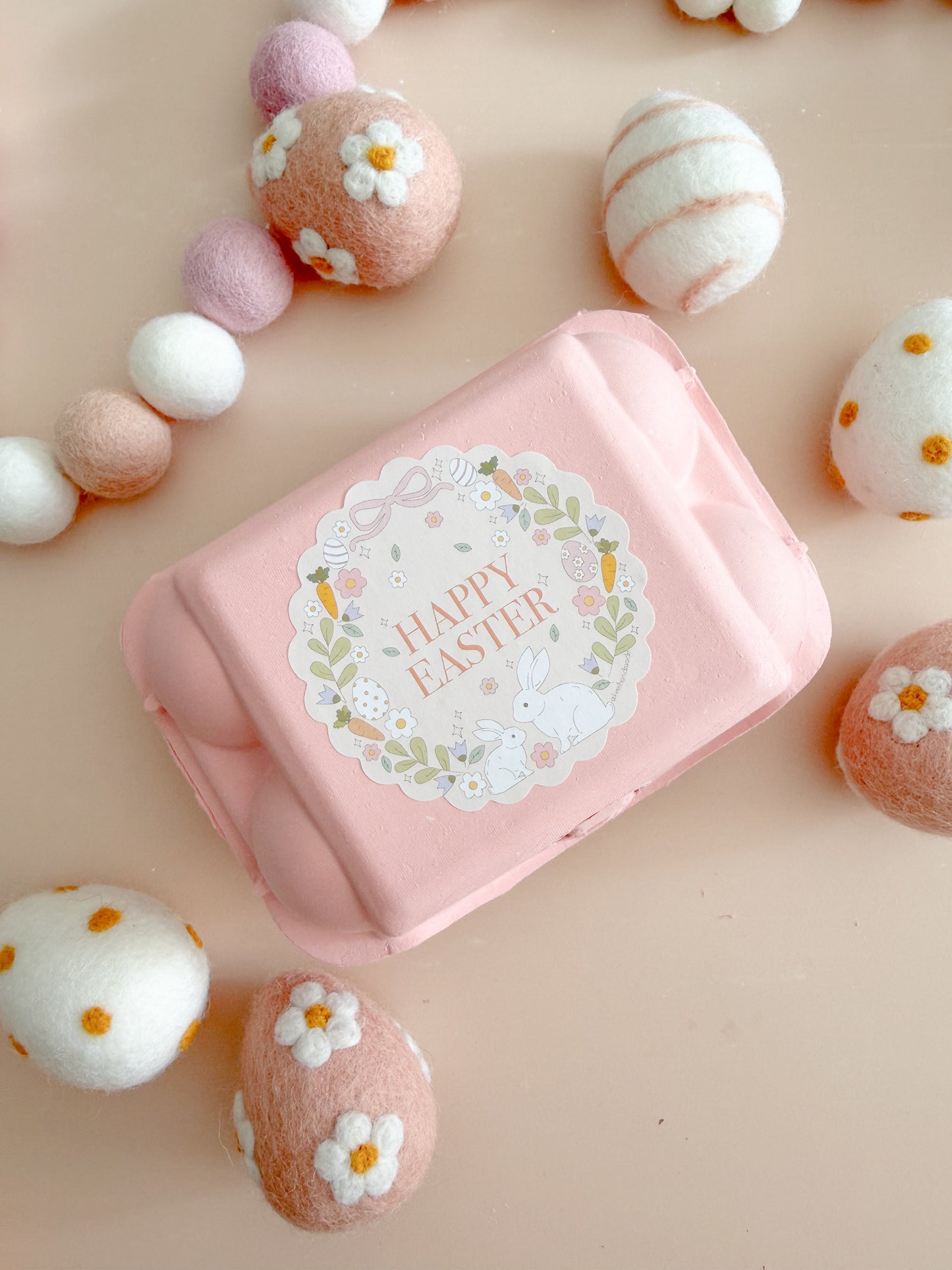 BUNDLE Felt Easter Eggs (Set of 6)
