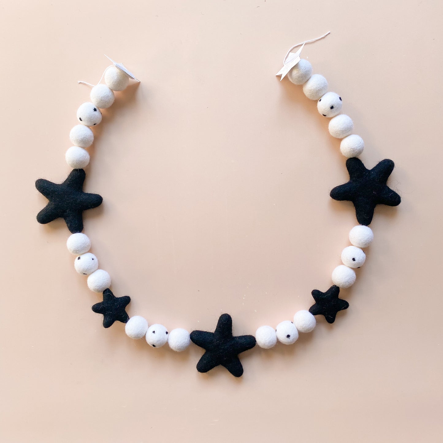 Simple Black Star Garland