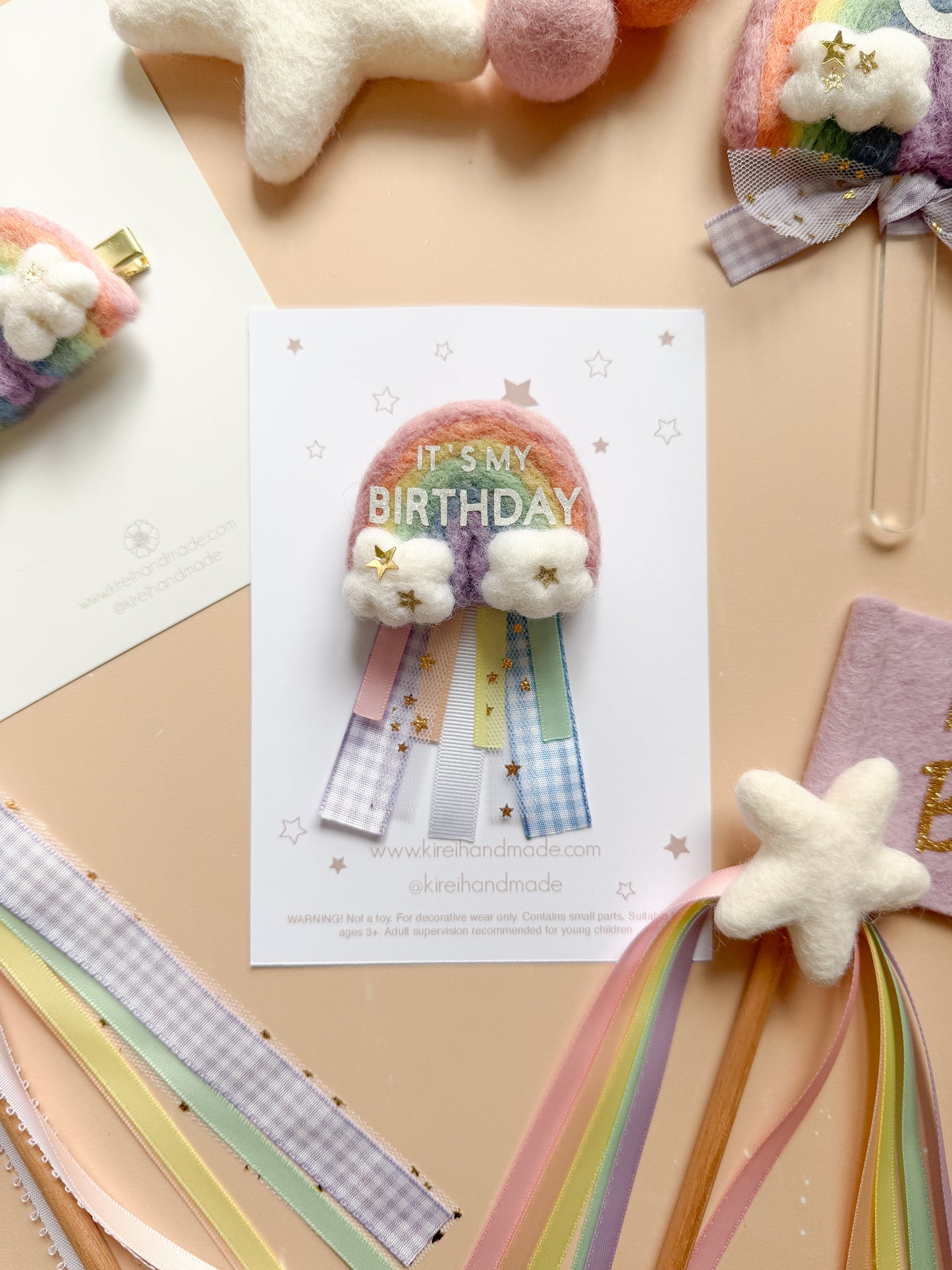 Rainbow Birthday Badge