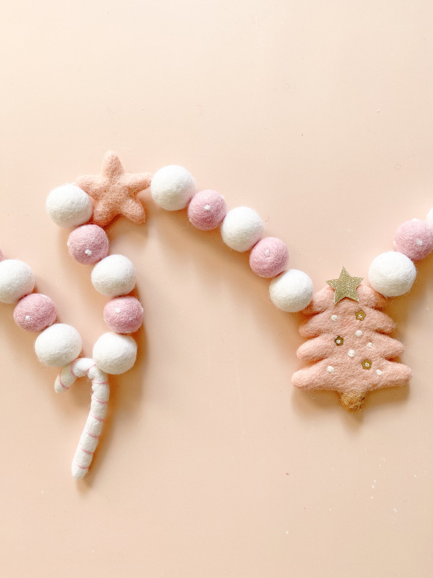 Christmas Jolly Garland - Pink