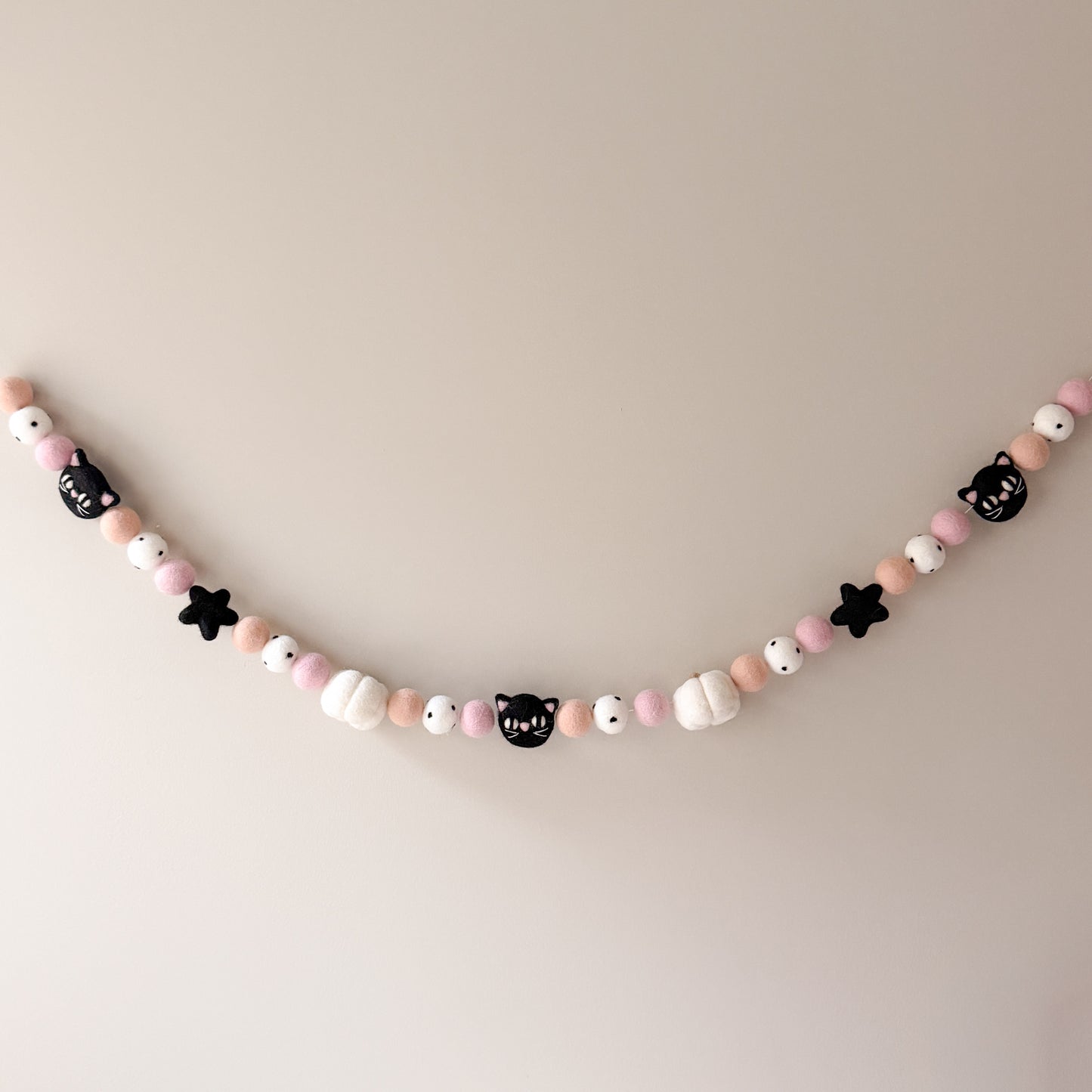 Lucky Black Cat Halloween Garland