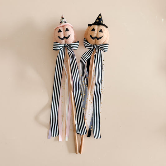 Halloween Wand - Jack O' Lantern with Witch Hat