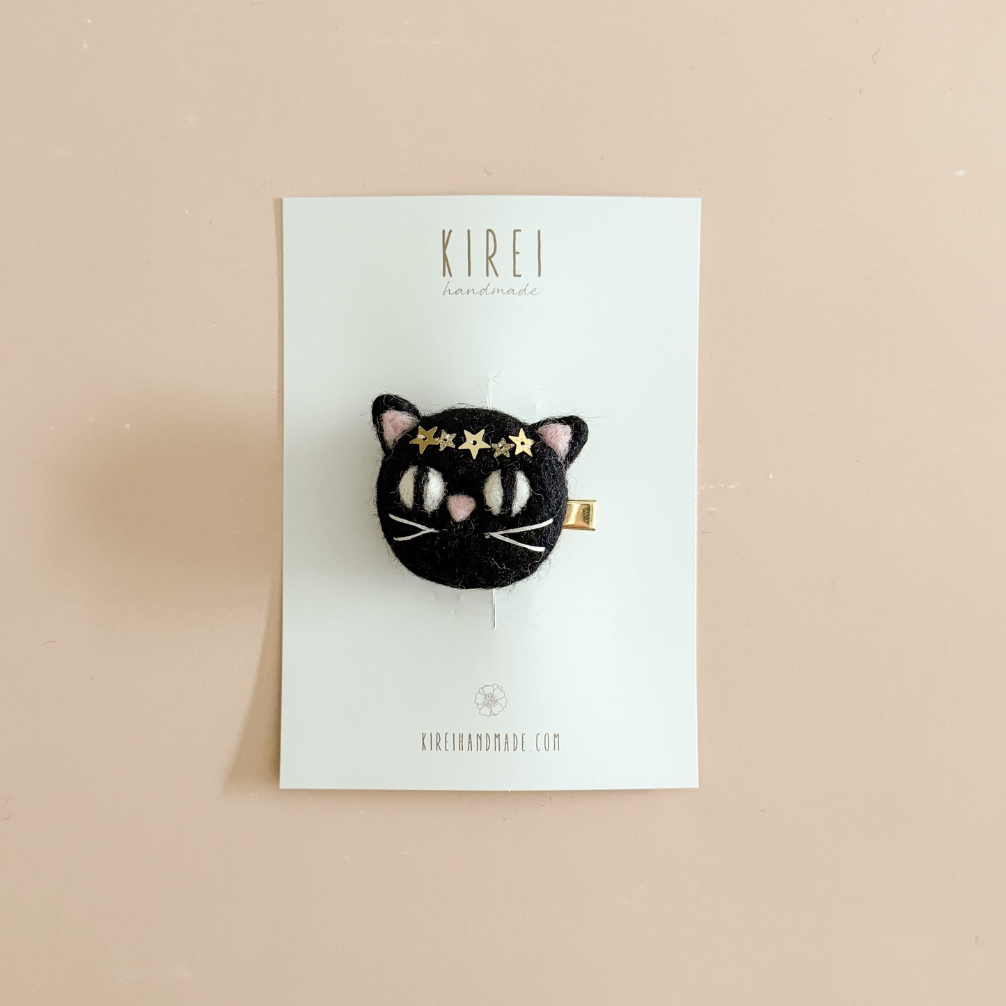 Lucky Black Cat Hair Clip