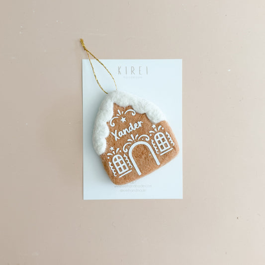 Christmas Ornament - Gingerbread House | Personalisation