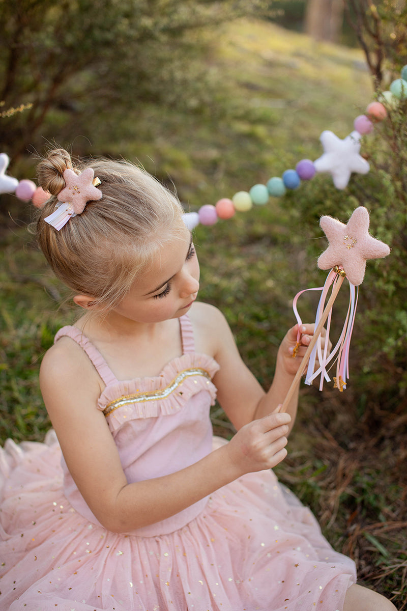 Personalised Star Wand - Ballet Pink Star