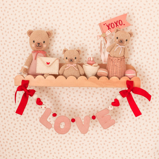 LOVE letter felt valentine's day garland