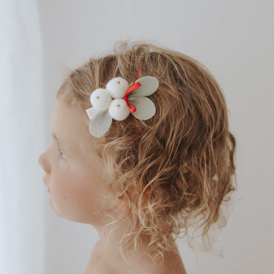 Mistletoe Headband/ Hair Clip