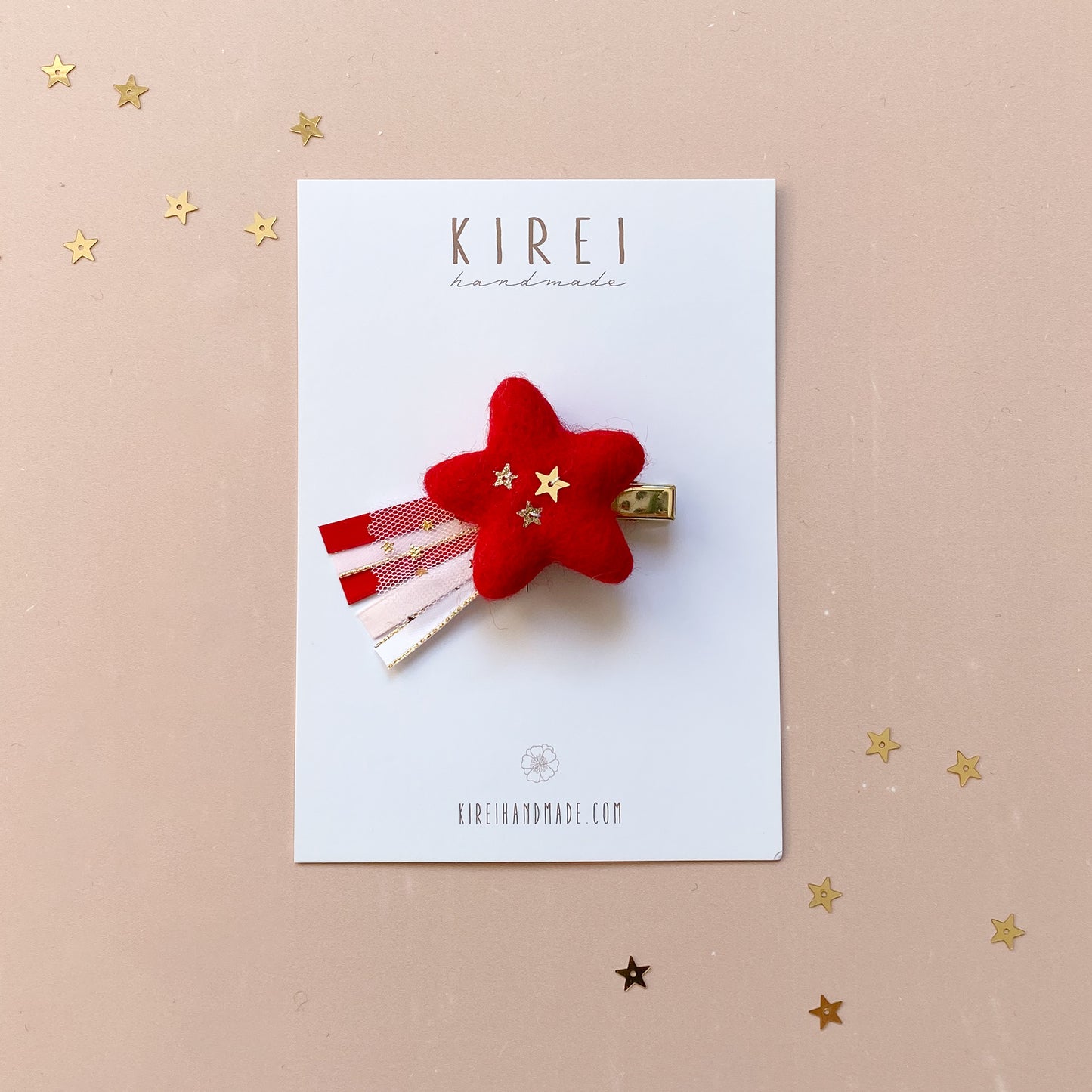 Christmas Shooting Star Headband/ Hair Clip