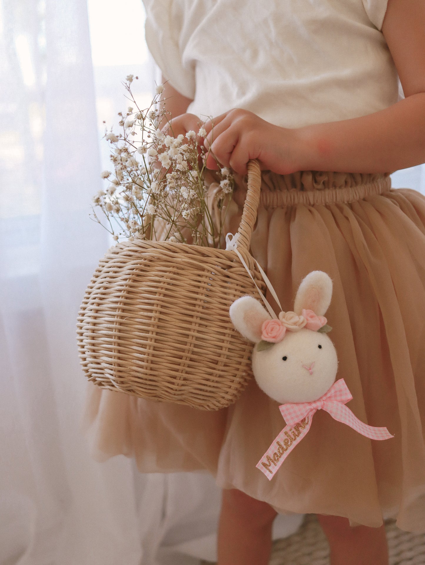 Bunny Ornament/ Hanging Decoration - Flower Crown | Personalisation