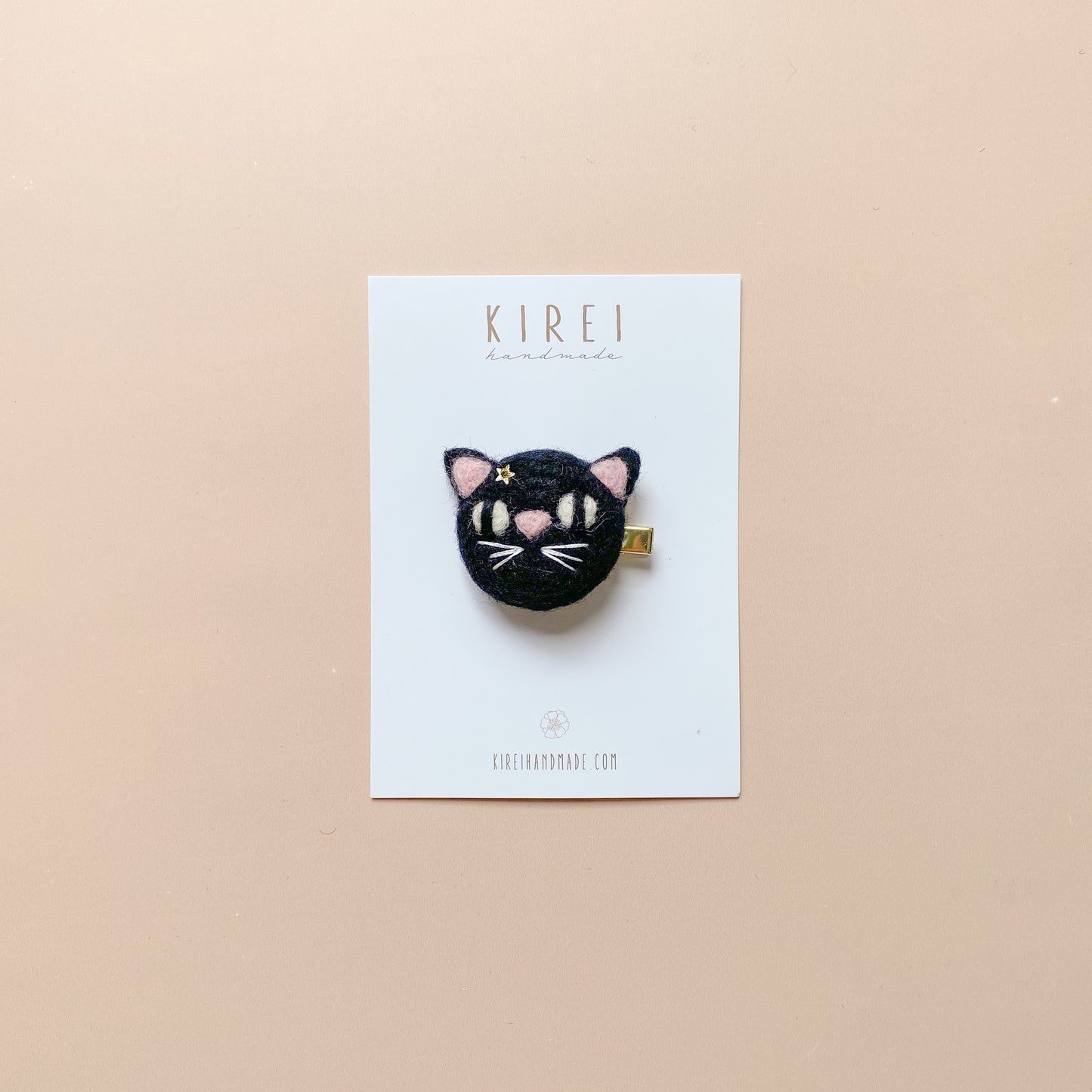 Lucky Black Cat Hair Clip