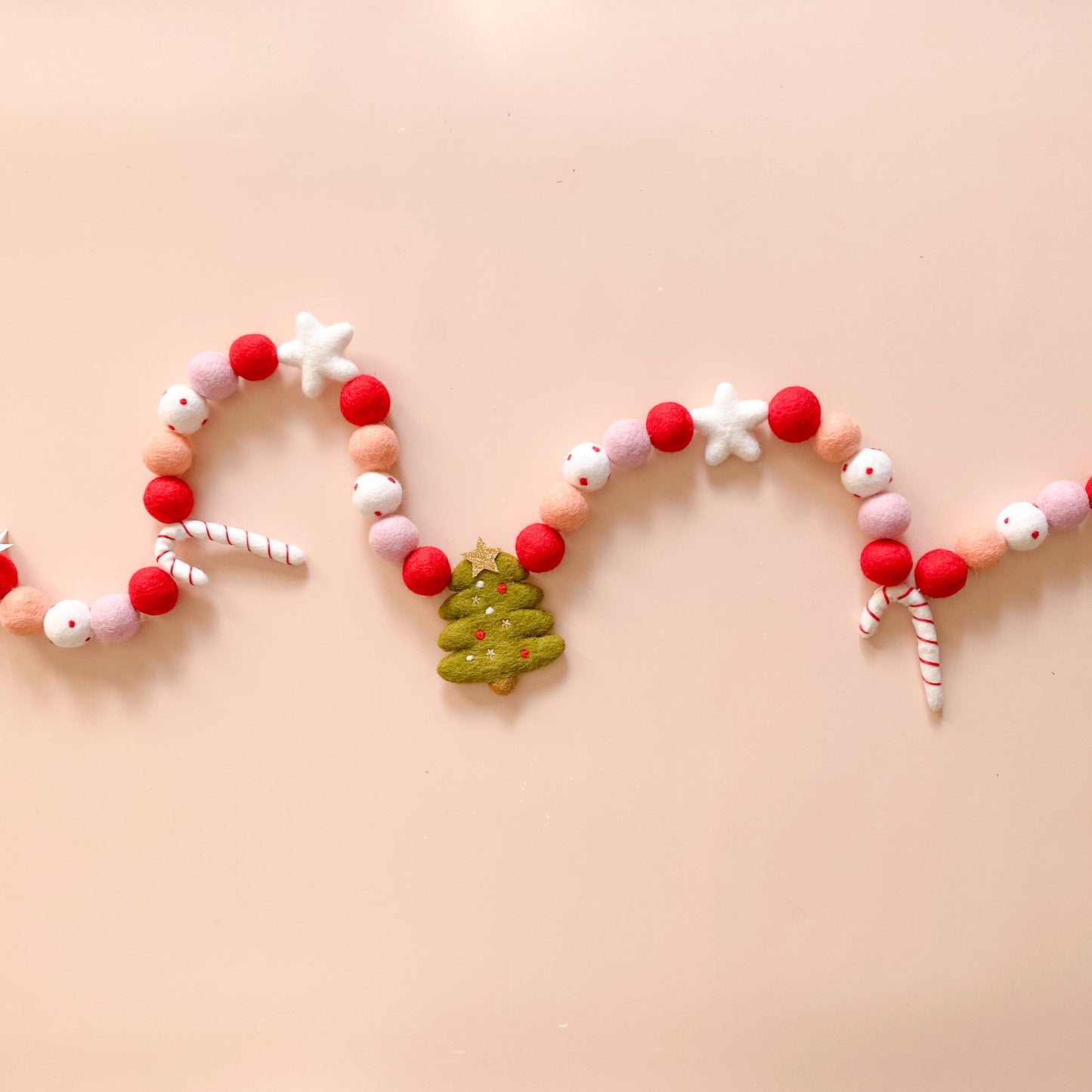 Christmas Jolly Garland - Red