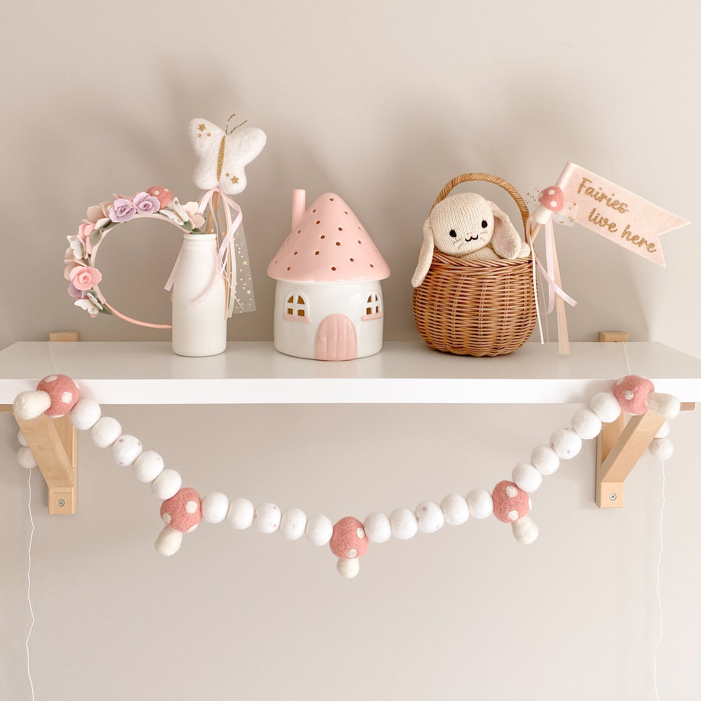 Fairy Mushroom Garland