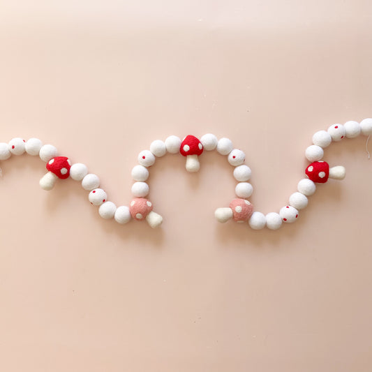 Festive Mushroom Garland