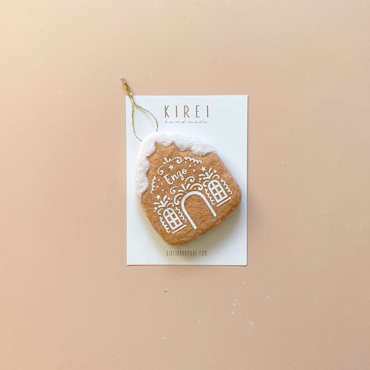 * RESTOCK MID NOV* Personalised Christmas Ornament - Gingerbread House