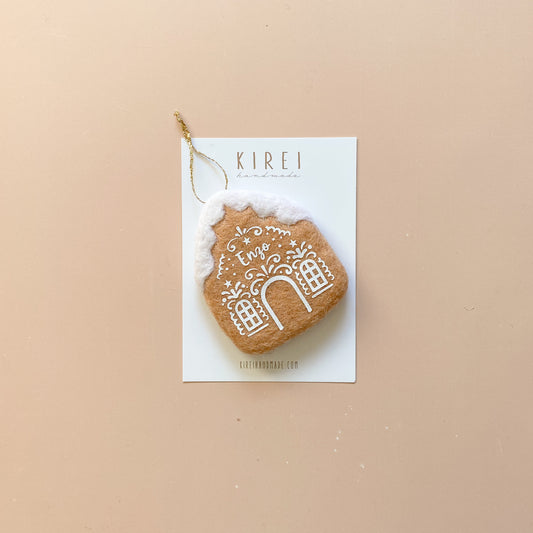 * RESTOCK MID NOV* Personalised Christmas Ornament - Gingerbread House