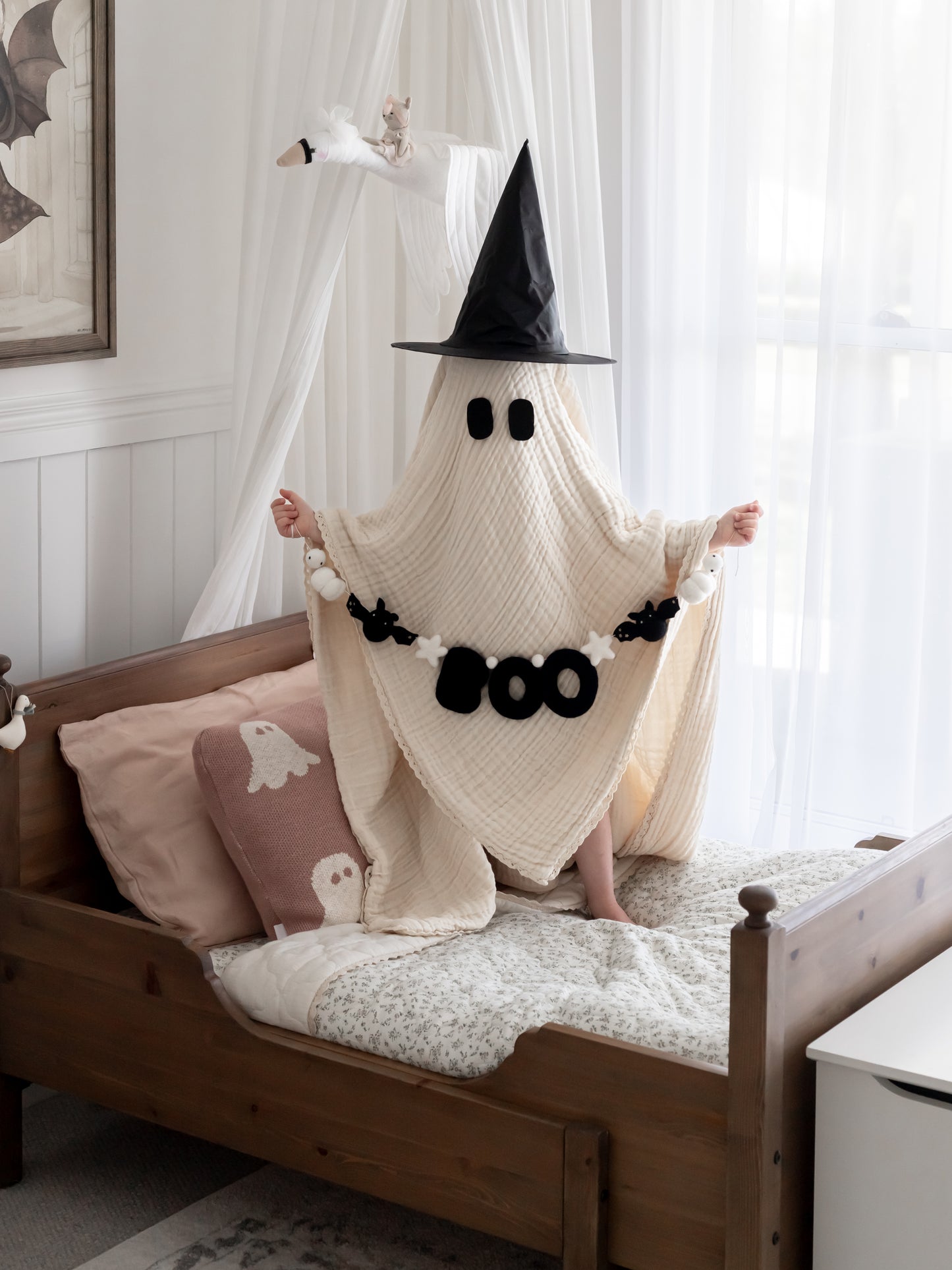 BOO Letter Garland - Bat