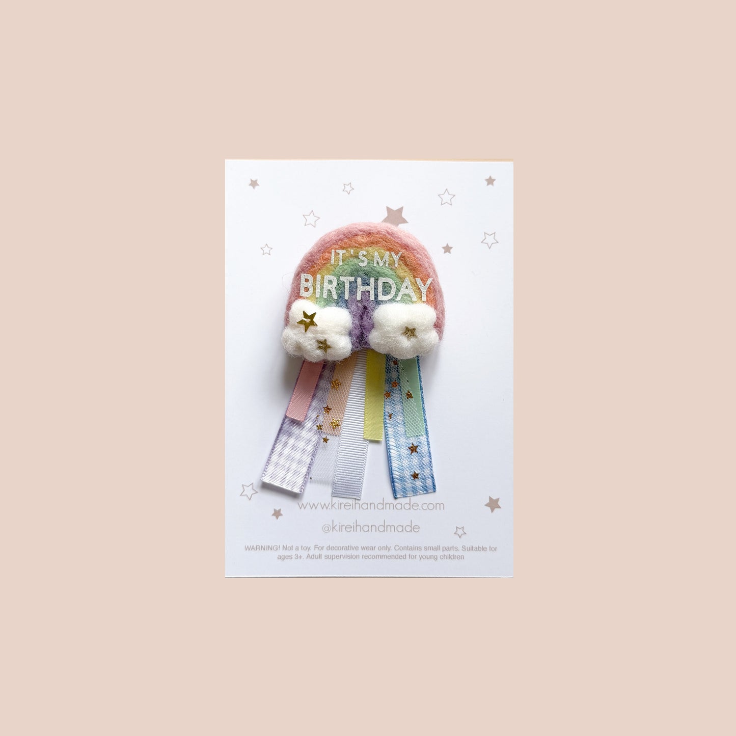 Rainbow Birthday Badge
