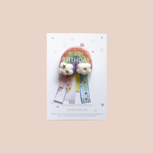 Rainbow Birthday Badge