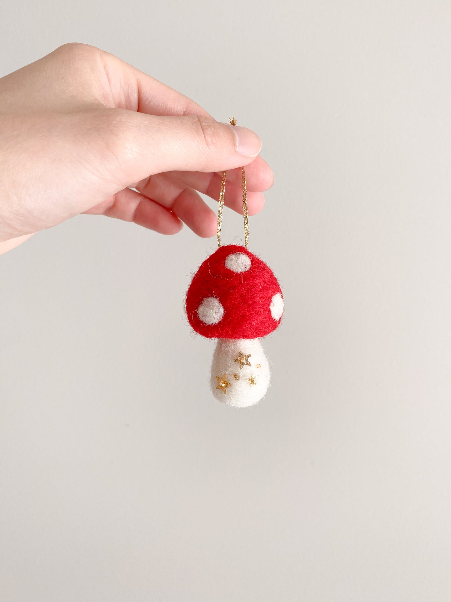 Christmas Ornament - Festive Mushroom (Set of 2)