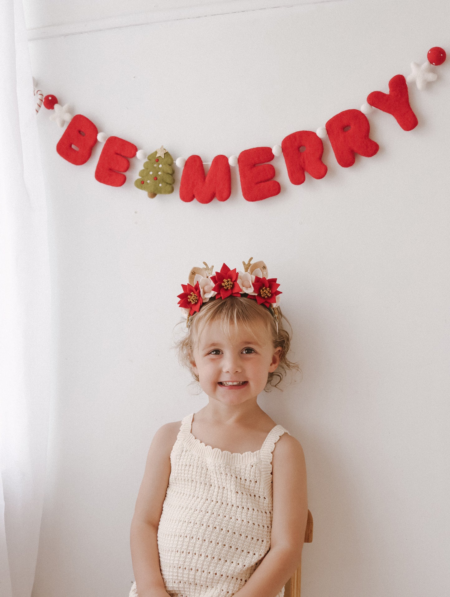 Reindeer Headband - Red