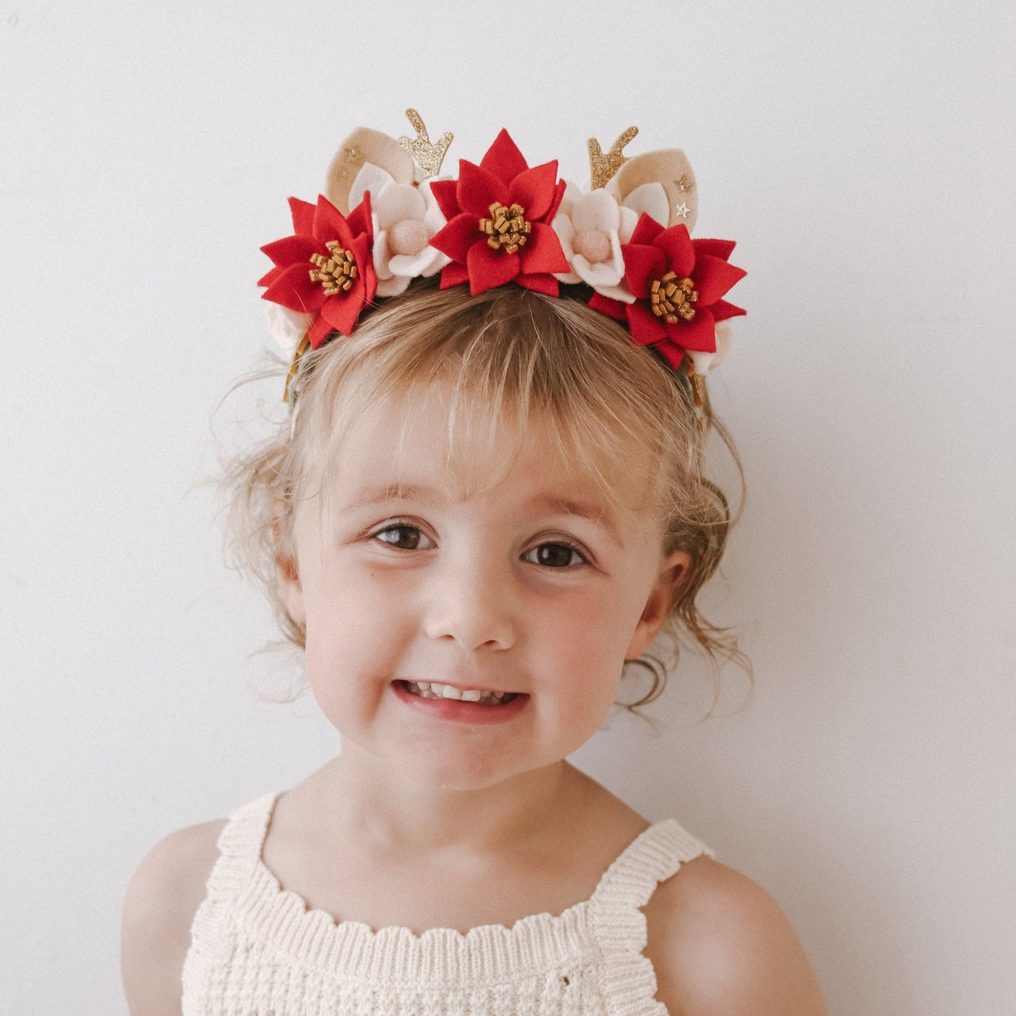 Reindeer Headband - Red