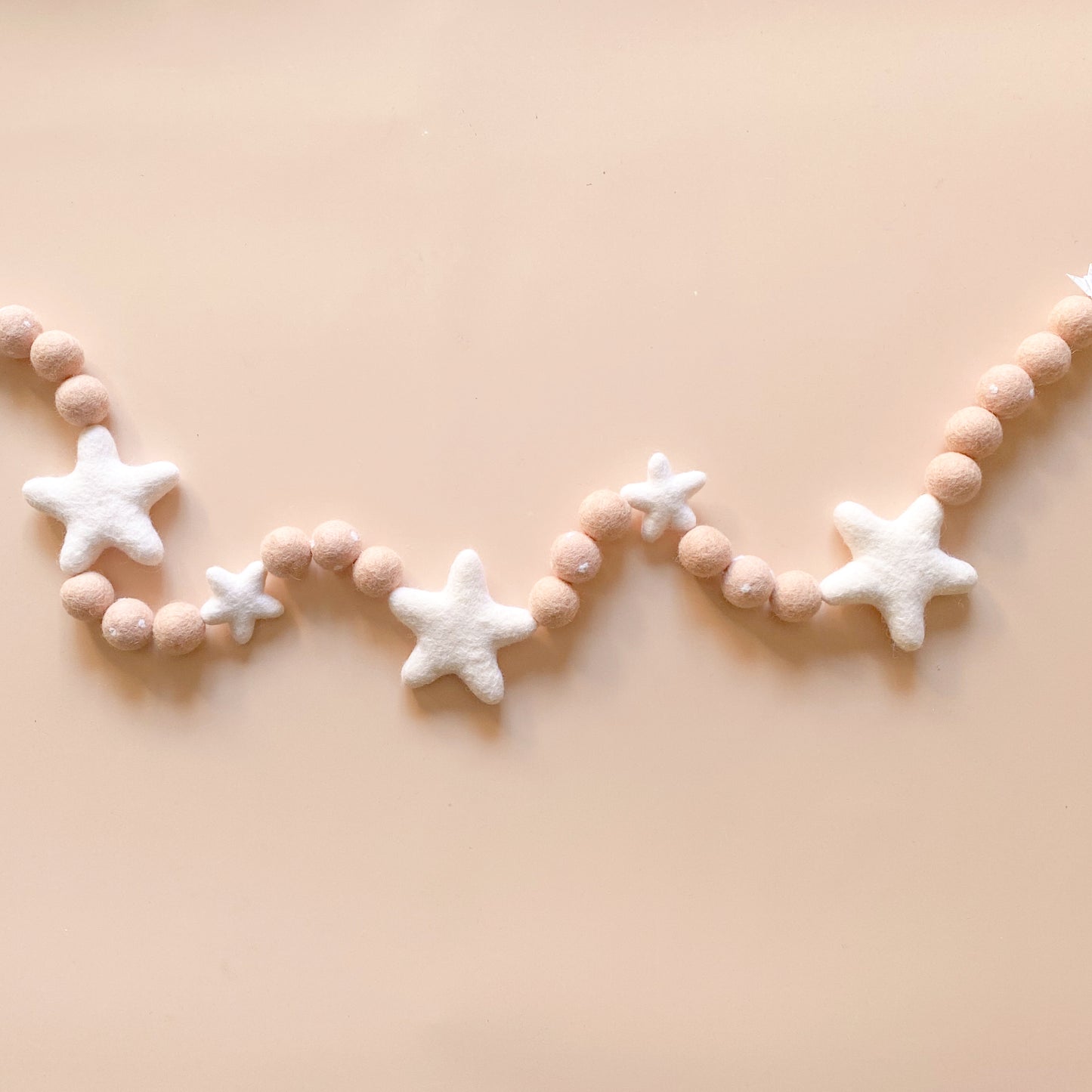 Simple White Star Garland