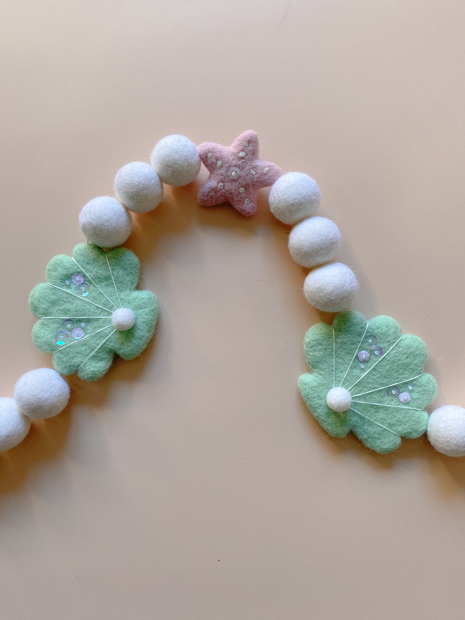 wool felt mermaid garland