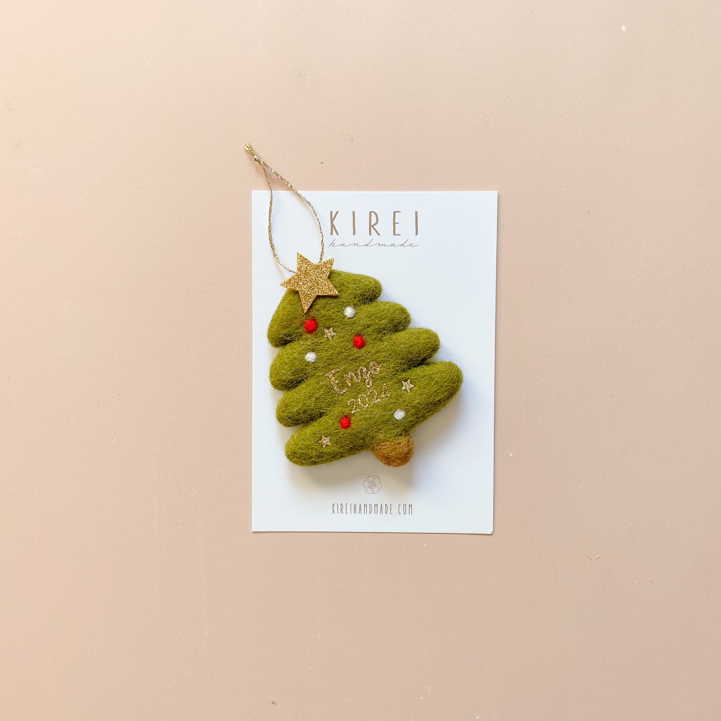 Personalised Christmas Ornament - Green Christmas Tree