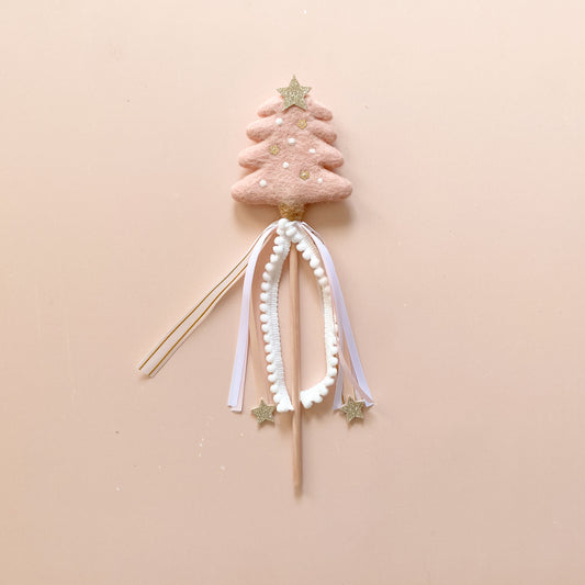 Christmas Wand - Ballet Pink Christmas Tree