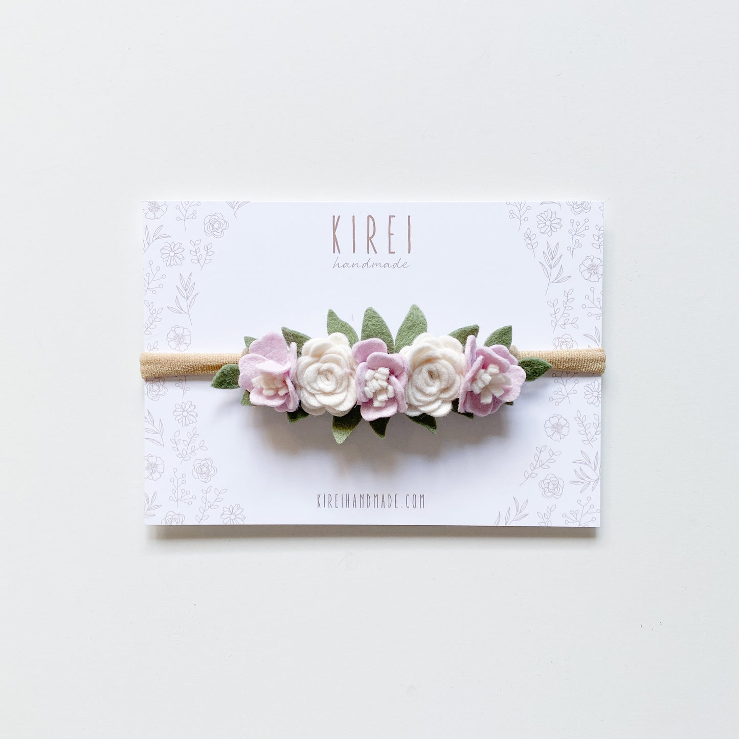 Dainty flower crown (mini) - baby lilac
